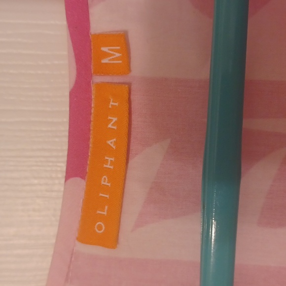 Oliphant Sz M, Shades Of Pink Floral Tunic Dress With Baloon Sleeves - Picture 2 of 12